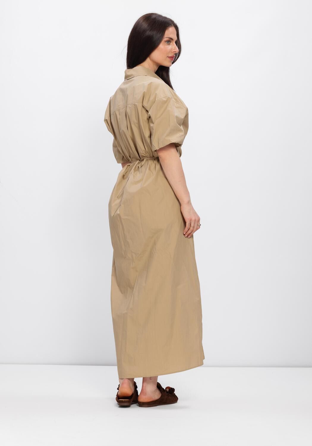 Braune SECOND FEMALE Midikleid RHYE DRESS - large