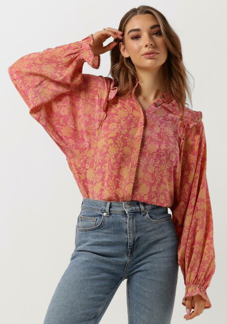 Orangene SISSEL EDELBO Blusen JUANA SILK SHIRT - large