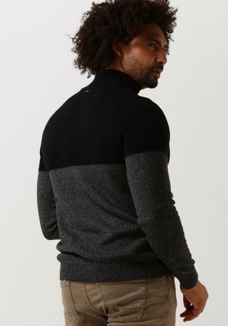 Schwarze VANGUARD Pullover HALF ZIP COLLAR COTTON GRINDLE - large