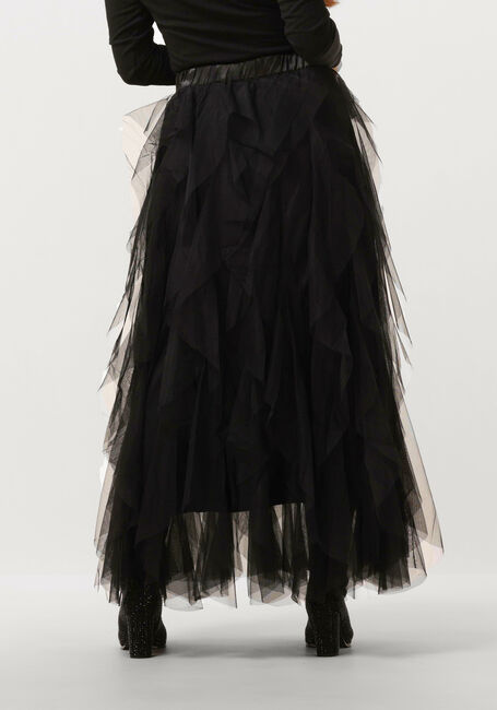 Schwarze SUMMUM Maxirock SKIRT MESH - large