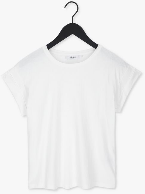 Weiße MSCH COPENHAGEN T-shirt ALVA ORGANIC STD TEE - large