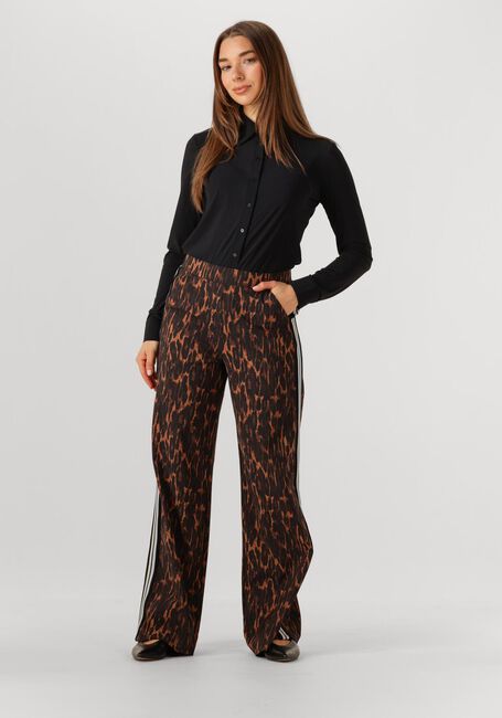 Braune STUDIO ANNELOES Weite Hose TRAINER ANIMAL TAPE TROUSERS - large