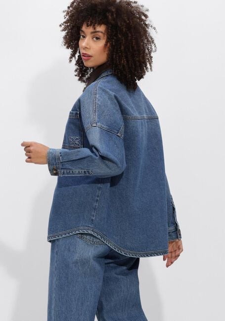 Blaue STUDIO AR Jeansjacke LIGIA DENIM - large