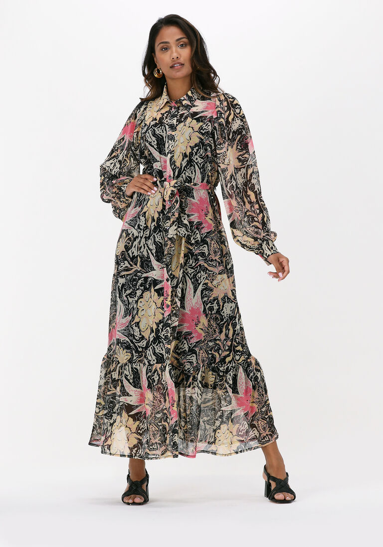 mehrfarbige/bunte summum midikleid dress wild flowers