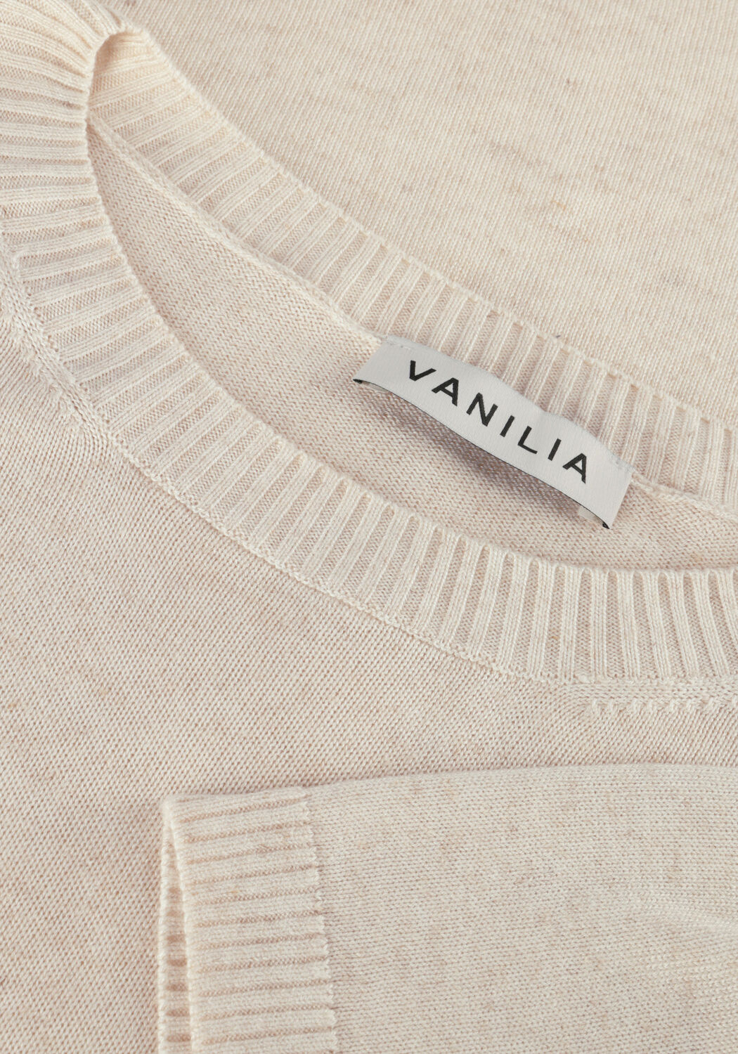 Beige VANILIA Pullover LINEN KNIT - large