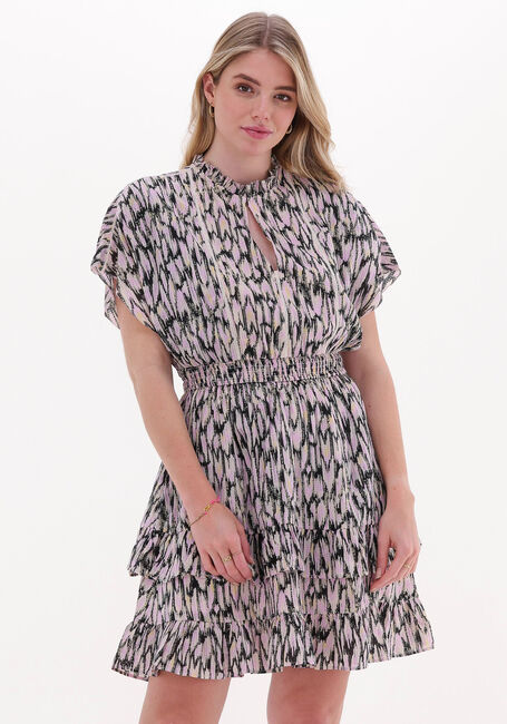 Mehrfarbige/Bunte SCOTCH & SODA Minikleid EASY FITTED SMOCKED MINI DRESS - large