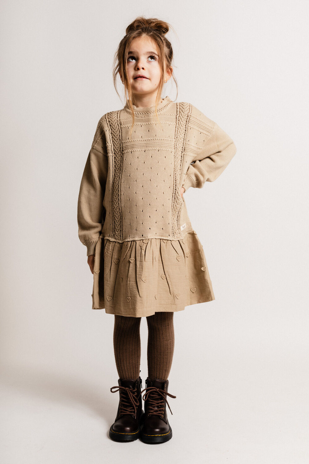 Beige BAJE STUDIO Minikleid ANGI - large