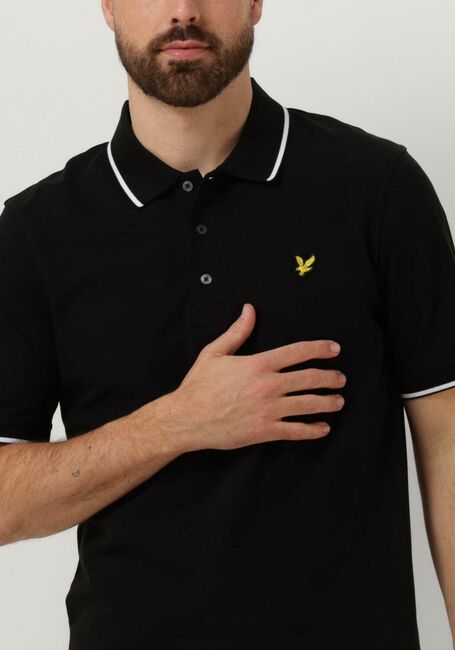 Schwarze LYLE & SCOTT Polo-Shirt TIPPED POLO SHIRT - large