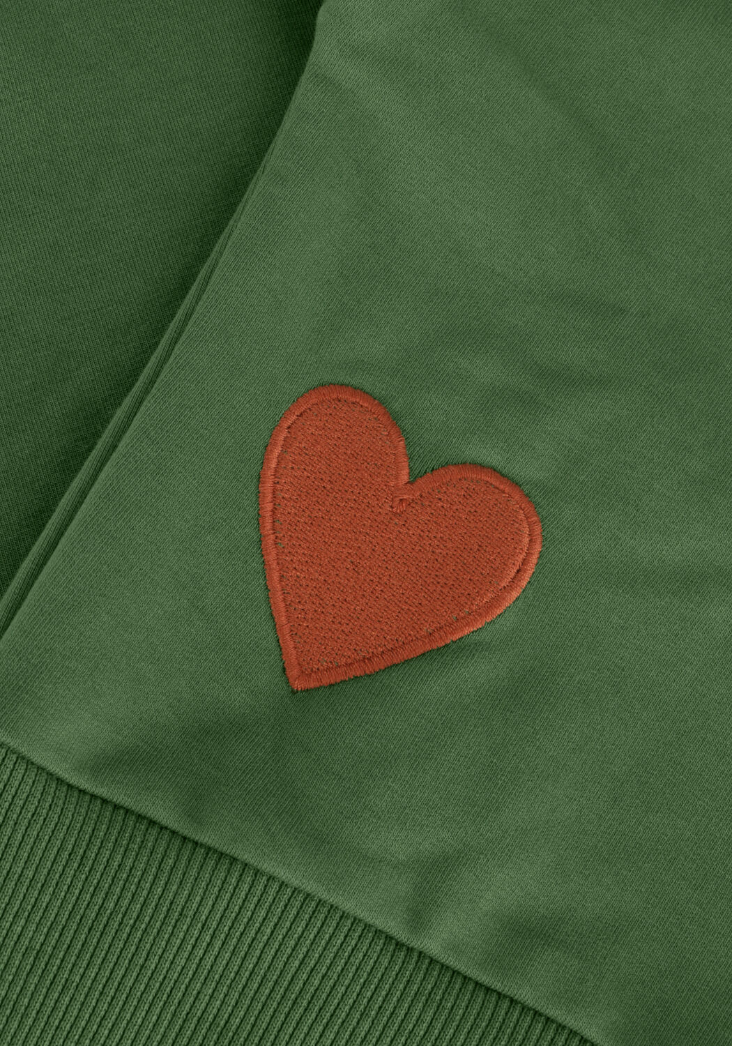 Gr&uuml;ne CARLIJNQ Pullover HEARTS - GIRLS SWEATER - large