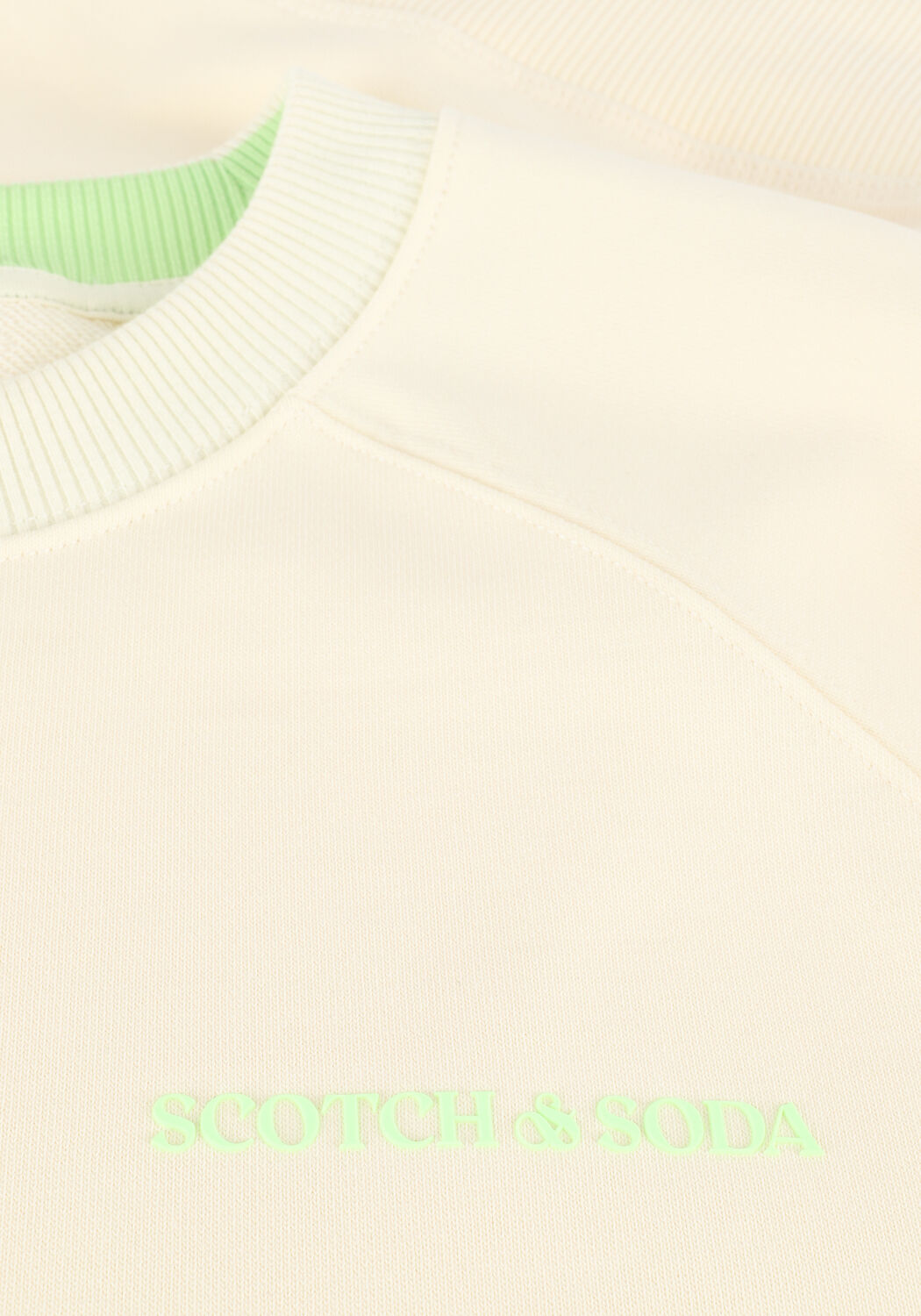 Beige SCOTCH & SODA Sweatshirt UNISEX - CREW NECK SWEATER IN - large