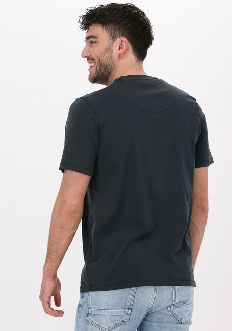 Schwarze SCOTCH & SODA T-shirt GARMENT-DYED CREWNECK TEE WITH EMBROIDERY LOGO - large