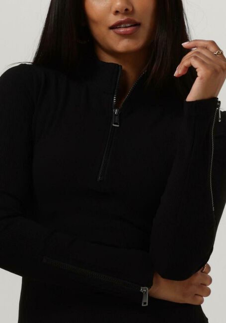 Schwarze GUESS Minikleid ES LS HENLEY MIRIAM DRESS - large