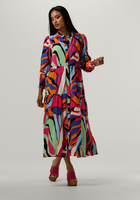 Mehrfarbige/Bunte Y.A.S. Midikleid YASALIRA LS LONG SHIRT DRESS S. NOOS - large
