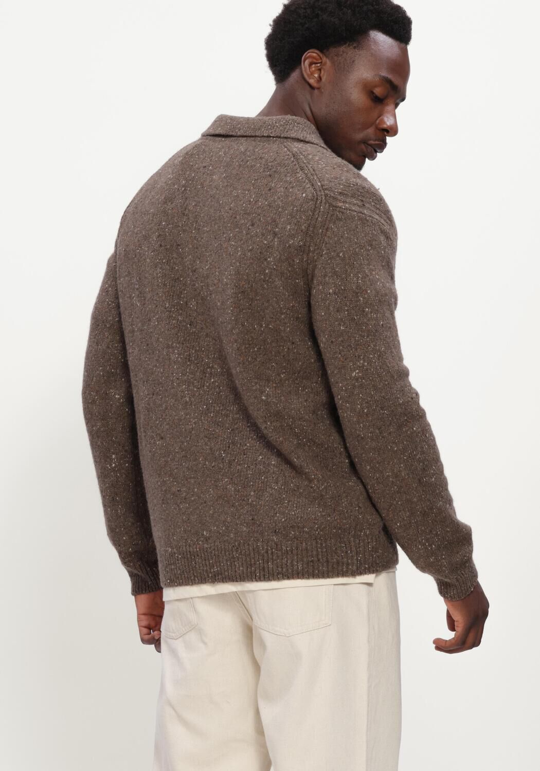 Braune THE GOODPEOPLE Pullover KPOLO - large