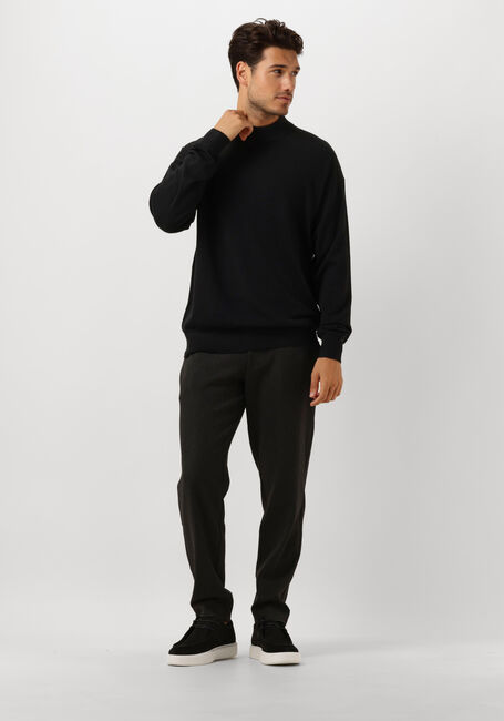 Schwarze SCOTCH & SODA Pullover DROPPED SHOULDER MOCK NECK PULLOVER - large