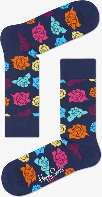 Blaue HAPPY SOCKS Socken ROSE - large