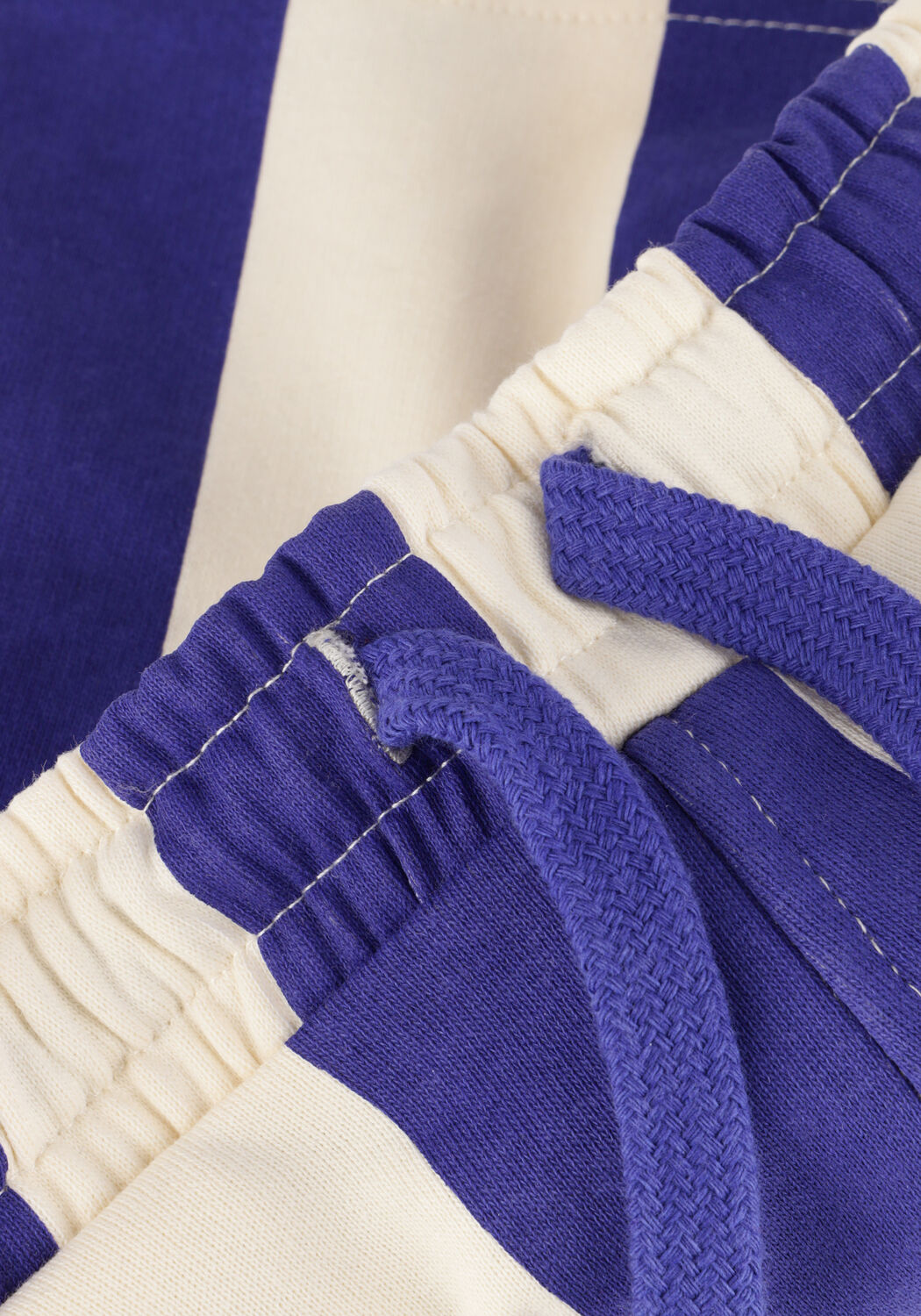 Blaue MOODSTREET Kurze Hose SWEATSHORT BILLIE STRIPED - large