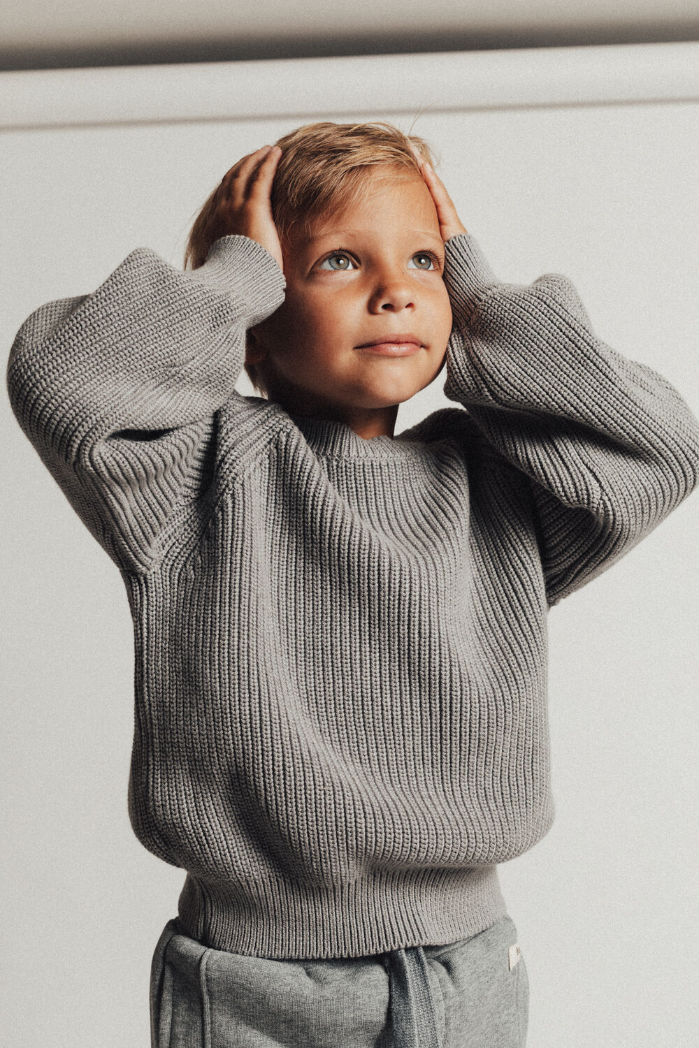 Blaue BAJE STUDIO Pullover HARROW - large