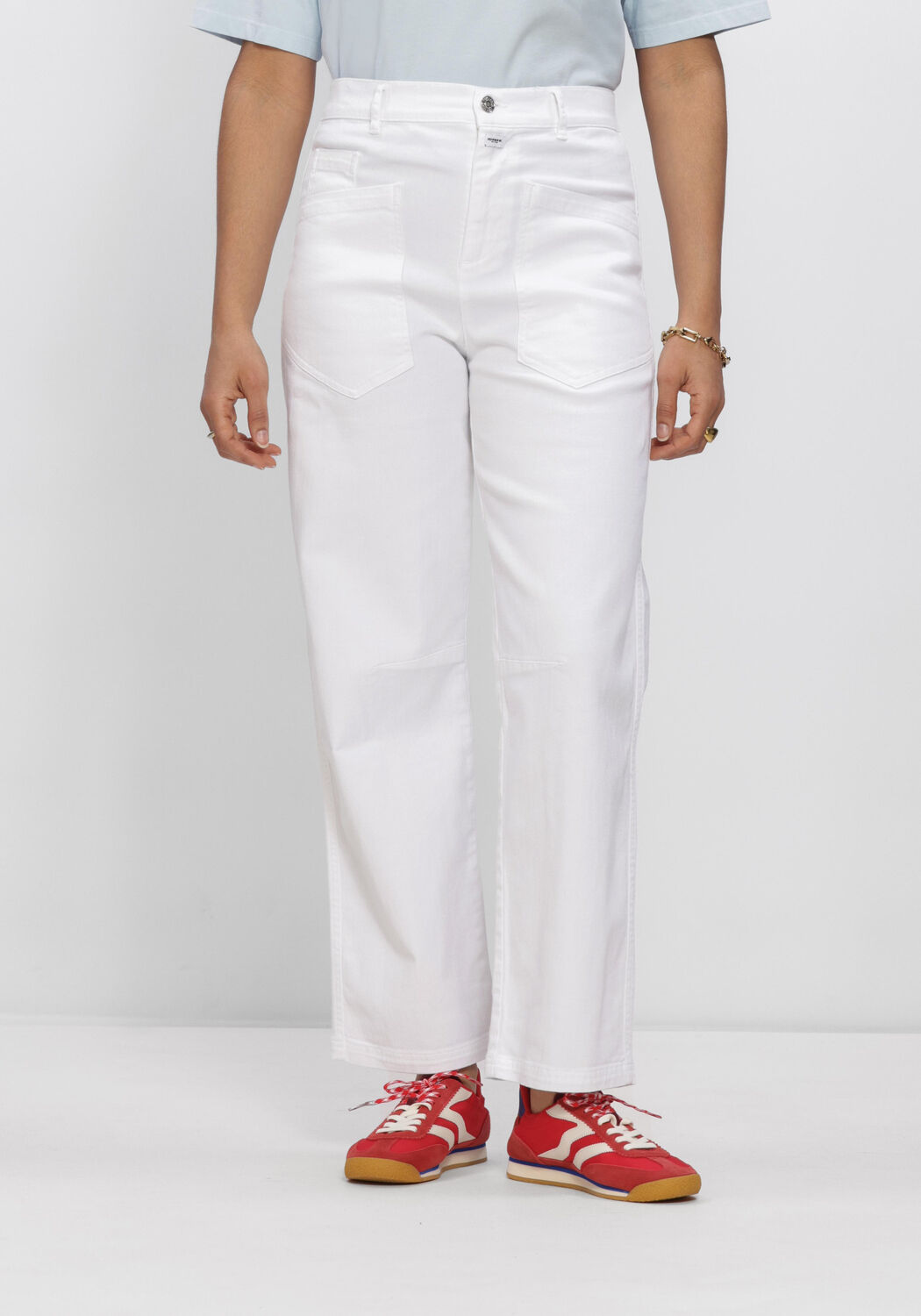 Wei&szlig;e PENN & INK Weite Hose TROUSERS - large