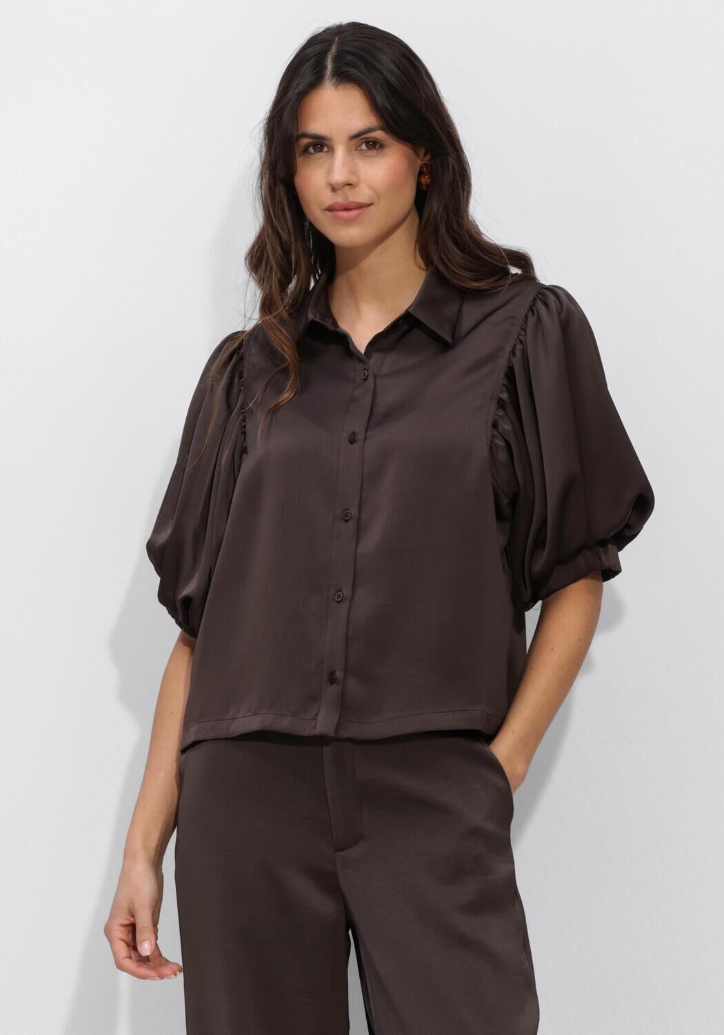 Braune NOTRE-V Blusen NV-HILLY BLOUSE - large