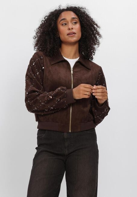 Braune NUKUS Jack DAISY BOMBER SUEDE - large
