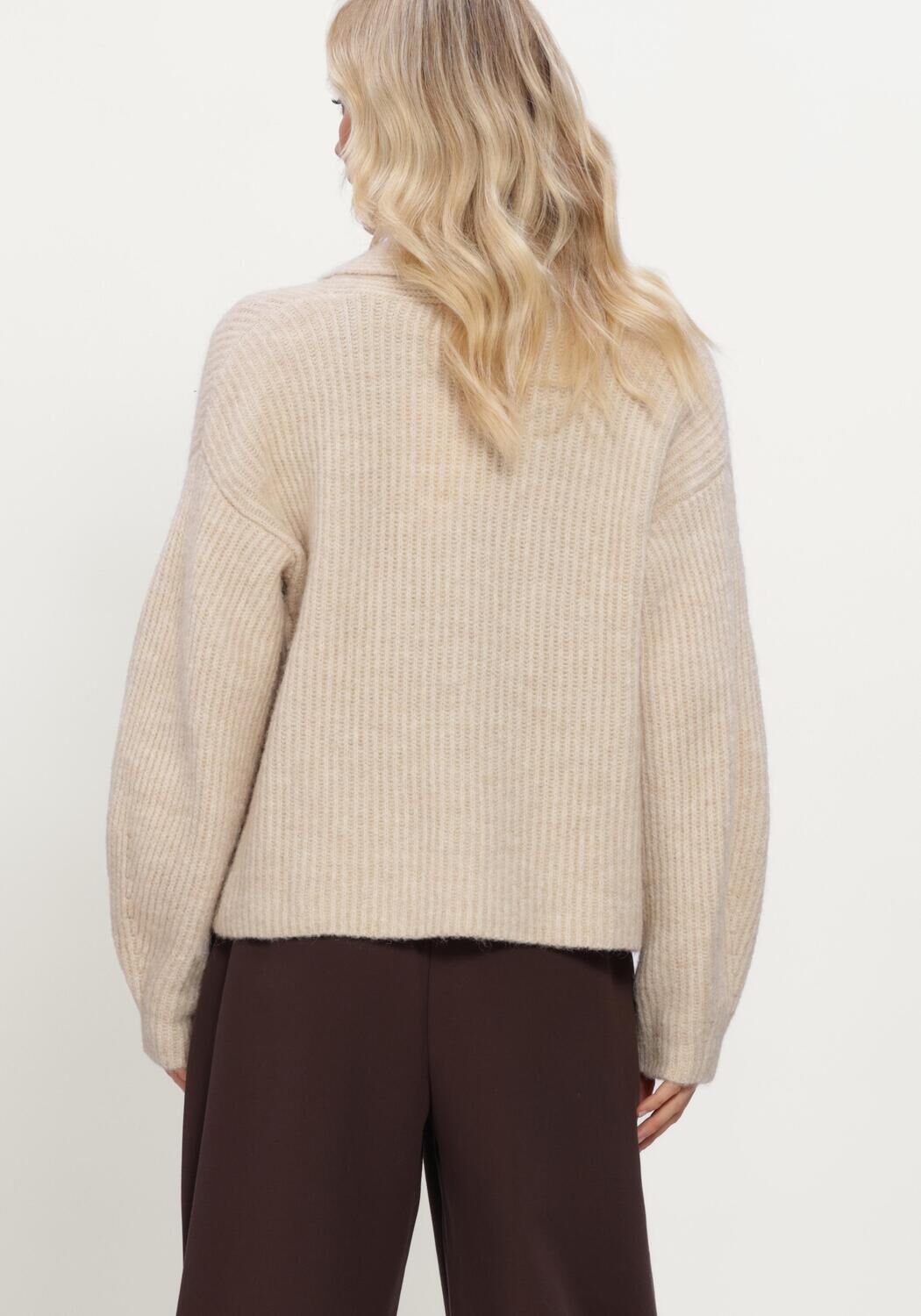 Beige MSCH COPENHAGEN Pullover MSCHVIANNIE CARDIGAN - large