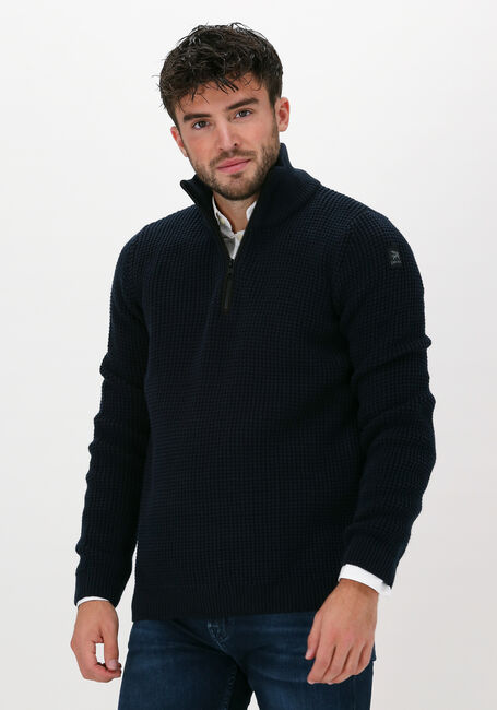 Dunkelblau VANGUARD Pullover HALF ZIP COLLAR COTTON ARCRYLI - large