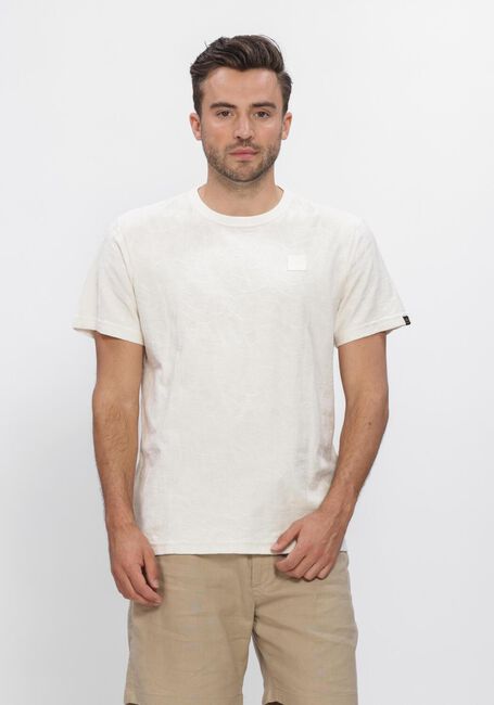 Creme PME LEGEND T-shirt SHORT SLEEVE R-NECK JACQUARD JERSEY - large