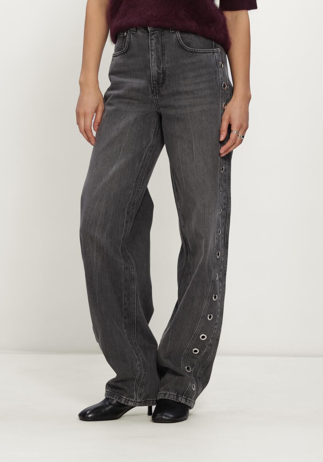 Graue GESTUZ Barrel jeans GZLAIDA HWBALLOON JEANS