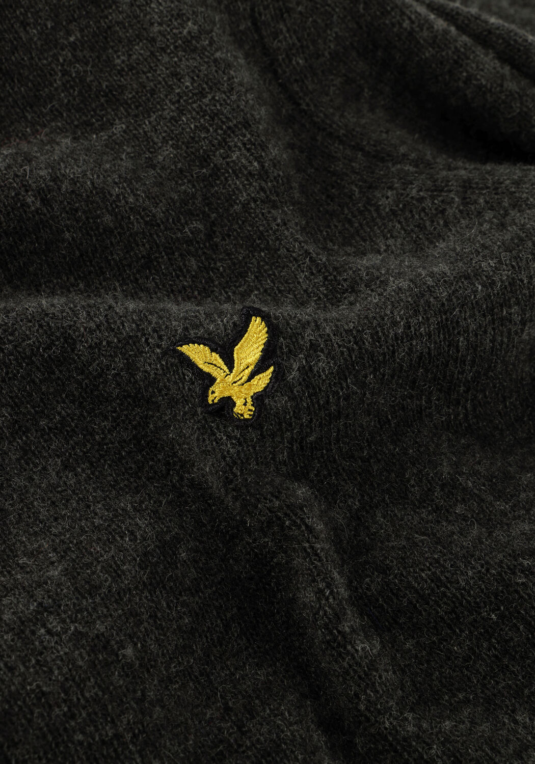 Dunkelgrau LYLE & SCOTT Pullover CREW NECK LAMBSWOOL BLEND JUMPER - large