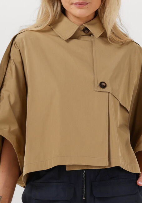 Camelfarbene CO'COUTURE Trenchcoats FRANCIS CROP CAPE JACKET - large