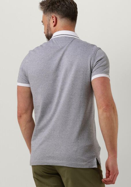 Dunkelblau TOMMY HILFIGER Polo-Shirt PRETWIST MOULINE TIPPED POLO - large