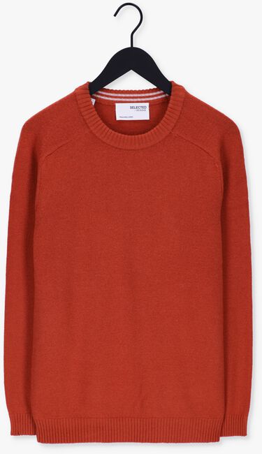 Braune SELECTED HOMME Pullover NEWCOBAN LAMBS WOOL CREW NECK W - large