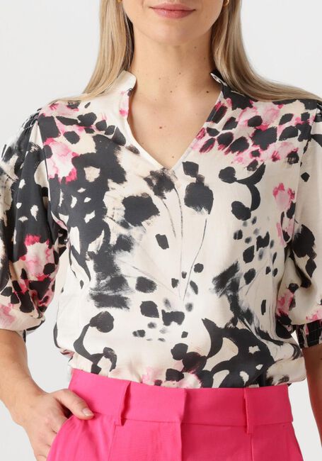 Mehrfarbige/Bunte JANSEN AMSTERDAM Blusen MANON BLOUSE WAM 199 3/4 PUFFED SLEEVE - large