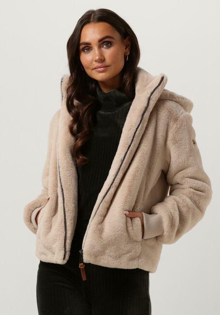 Ecru MOSCOW Fake-Fur-Jack 08-08-EVELYN-1 - large
