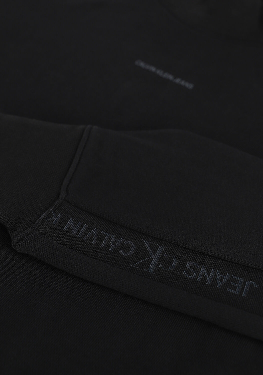 Schwarze CALVIN KLEIN Minikleid LOGO TRIM MOCK NECK DRESS - large