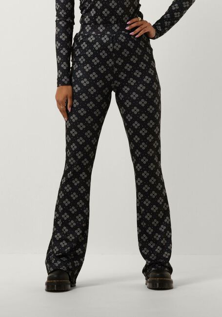 Schwarze NOTRE-V Schlaghose NV CELESTE FLARED PANTS - large
