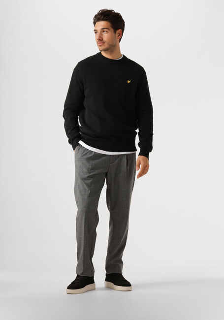 Schwarze LYLE & SCOTT Pullover LAMBSWOOL BLEND CREW NECK JUMPER - large