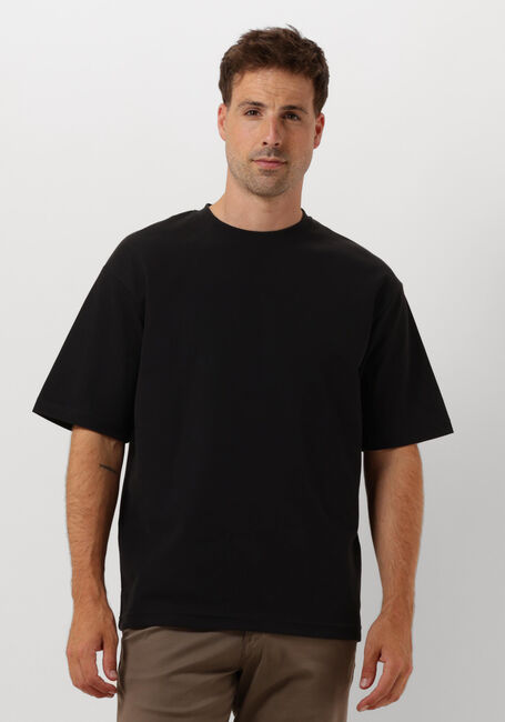 Schwarze SELECTED HOMME T-shirt SLHLOOSEOSCAR SS O-NECK TEE NOOS - large
