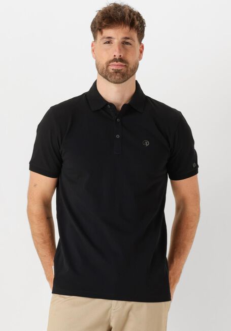 Schwarze CAST IRON Polo-Shirt SHORT SLEEVE POLO FINE PIQUE ESSENTIAL - large
