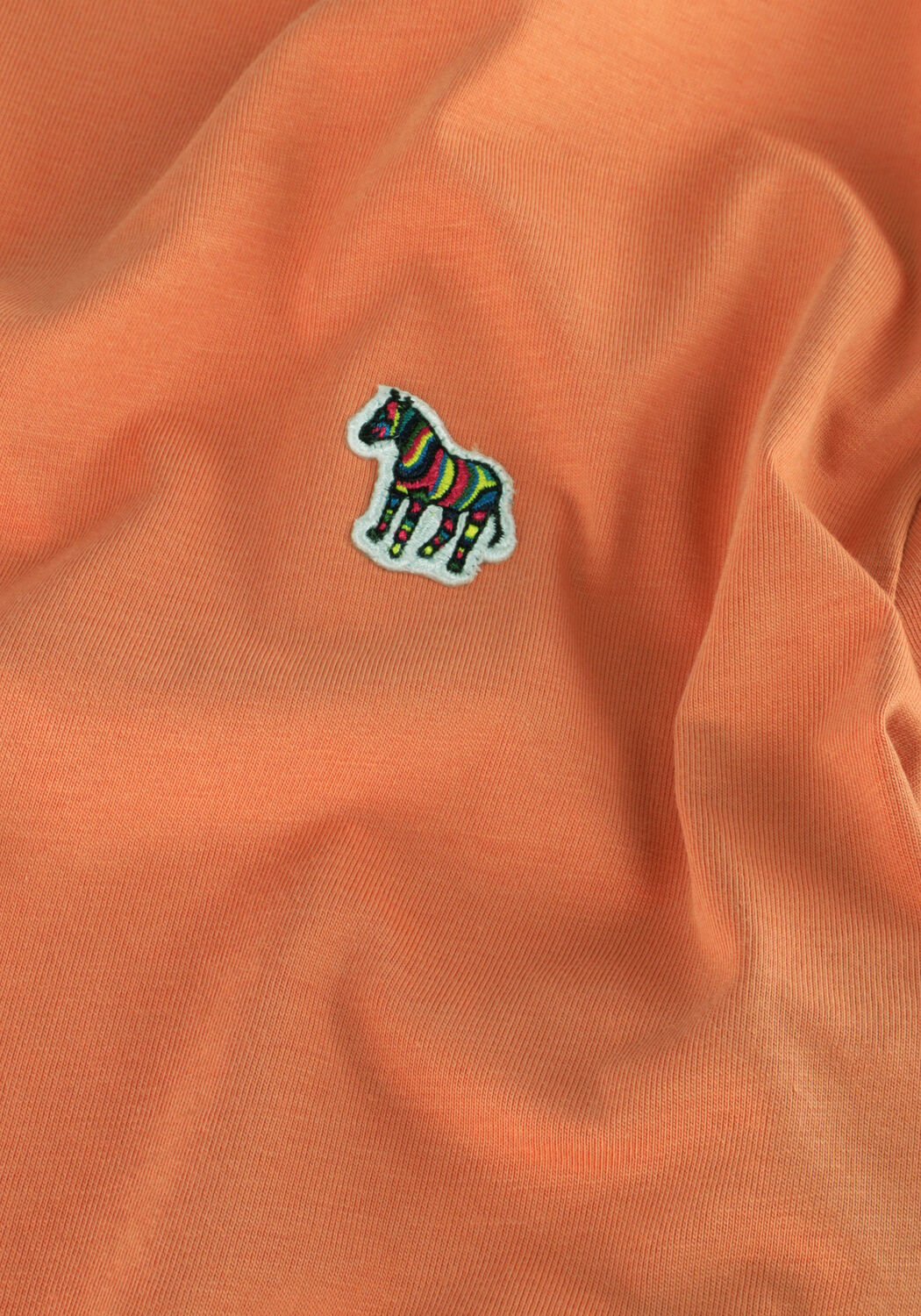 Orangene PS PAUL SMITH Polo-Shirt MENS SLIM FIT SS TSHIRT ZEBRA BADGE - large