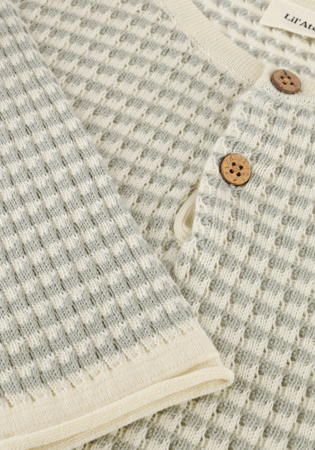 Mehrfarbige/Bunte LIL' ATELIER Polo-Shirt NMMNELSON LS KNIT LIL - large