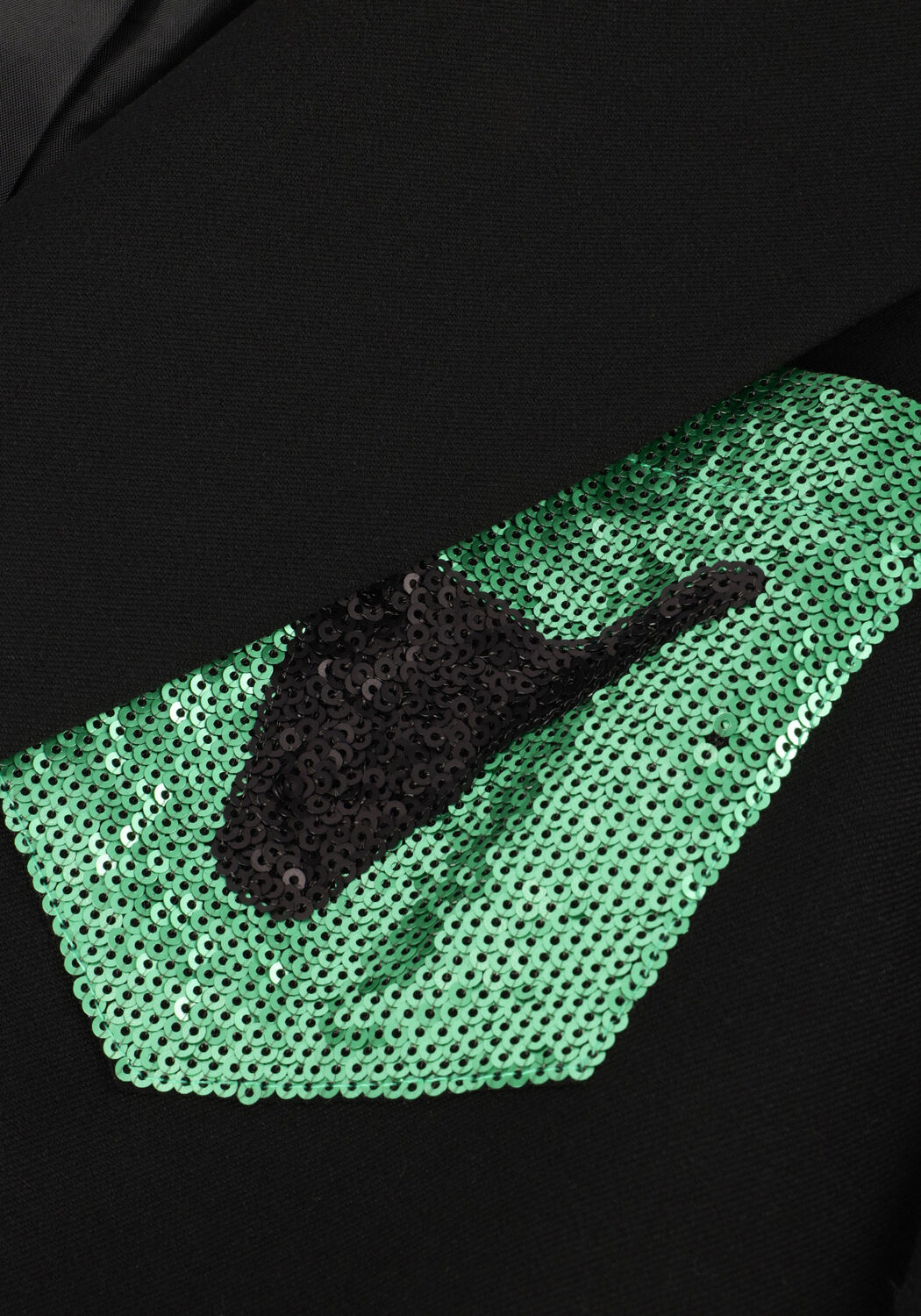 Schwarze ALIX THE LABEL Blazer LADIES WOVEN SEQUIN POCKET BLAZER - large