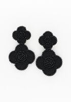 Schwarze NOTRE-V Ohrringe X FLORINE - medium