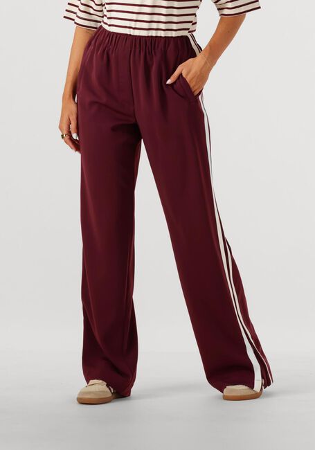 Bordeaux CATWALK JUNKIE Weite Hose SIDE BUTTON TRACKSUIT TROUSERS - large