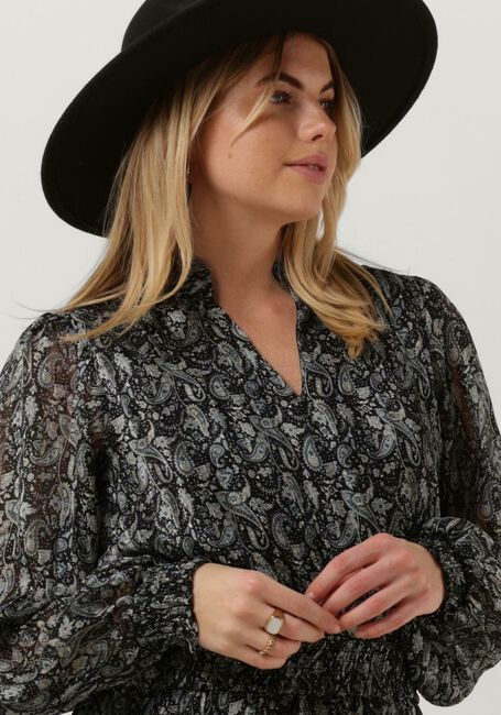Schwarze NEO NOIR Minikleid PORTO EASY PAISLEY DRESS - large