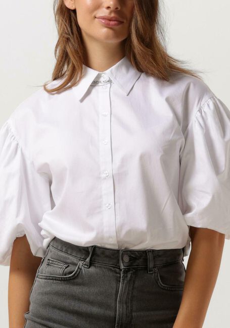 Weiße SELECTED FEMME Blusen SLFROBYN 24 PUFF SLEEVE SHIRT B - large