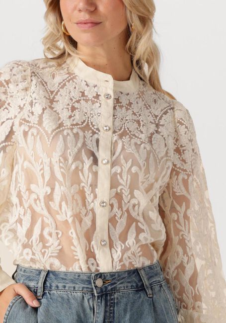 Ecru SUMMUM Blusen BLOUSE FLOWERLACE - large