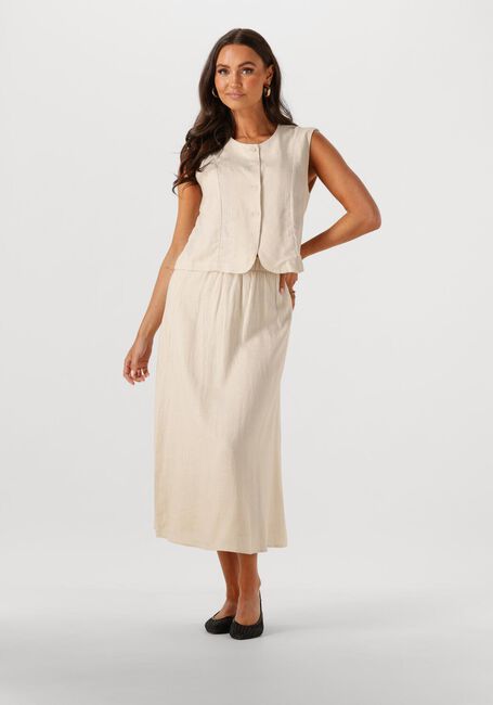 Beige OBJECT Gilet OBJAYA S/L RE VEST 138 - large