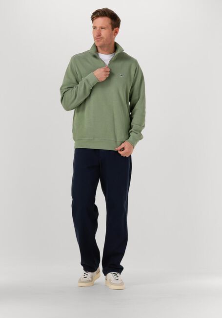 Grüne LACOSTE Pullover REGULAR FIT HIGH NECK ZIPPED SWEATSHIRT - large
